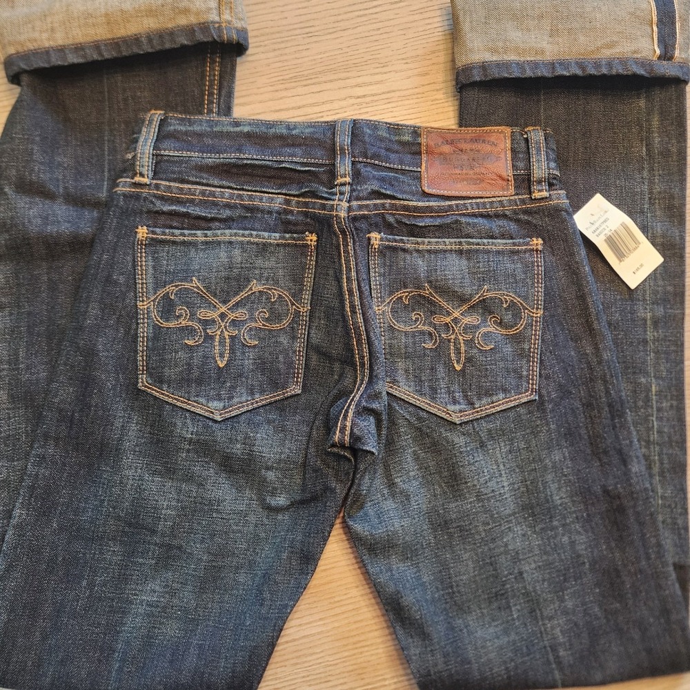 NWT VTG SELVEGE Ralph Lauren Dungarees Low Rise Bootcut Jeans. INDIESLEAZE Y2K